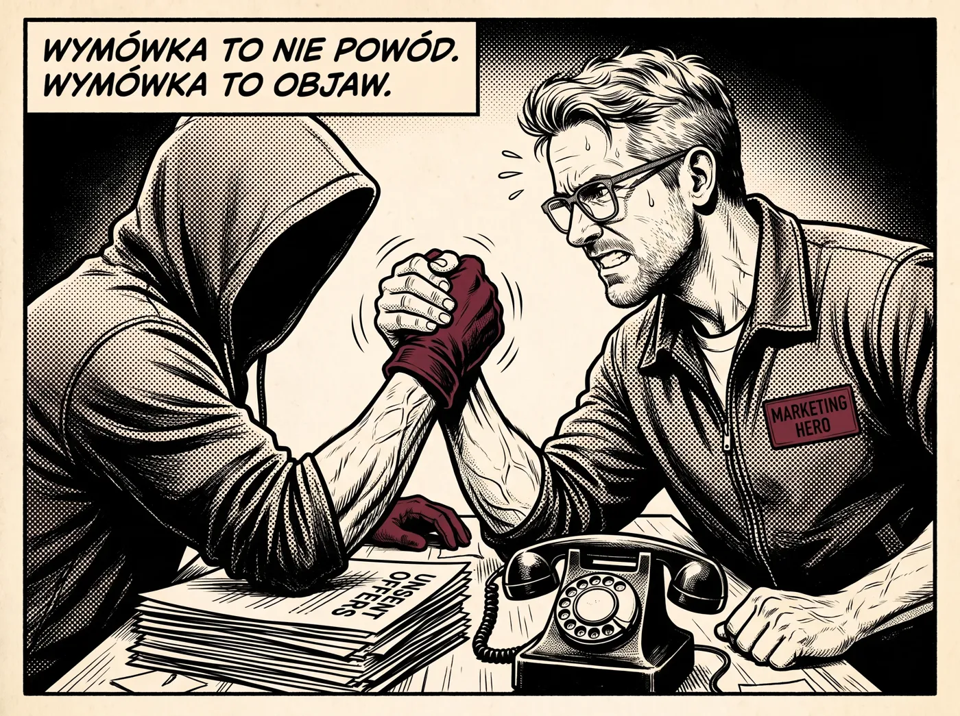 Wymówka to nie powód. Wymówka to objaw.
